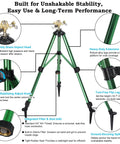 Two Pack Impact Sprinklers On Tripod Bases With 360 Degree Brass Heads, Heavy Duty Metal Tripod, Stakes Included, product features