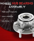 2 Pack Front Wheel Hub And Bearing Assembly Fit For 2008 Through 2013 Rogue 2014 Through 2015 Rogue Select And 2007 Through 2012 Sentra 2.5L Four Cylinder With Encoder ABS Compatible And Ready To Install