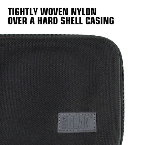 Close-up of Travel Electronics Organizer Hard Shell Case With Water Resistant Zipper Durable Exterior 6.5 Inch