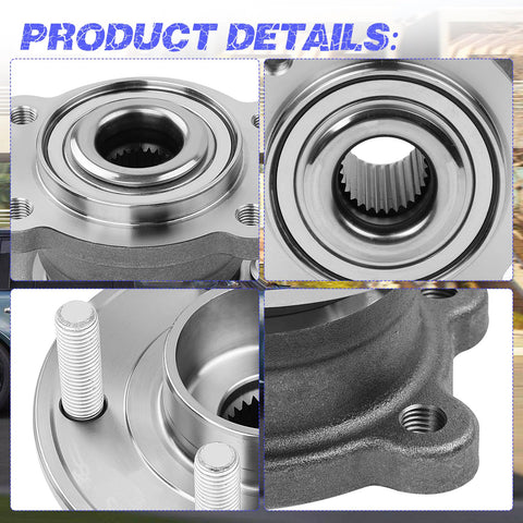 Close-up of Rear Wheel Hub Bearing Assembly For 2013-2019 Escape And 2015-2019 MKC, Replacement Hub With Roller Bearings