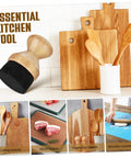 Straight Up Premium Wax Applicator For Cutting Boards Durable Bristle Brush For Mineral Oil Wood Polish Compact Kitchen Tool That Really Delivers The Goods You Need with wooden cutting boards.