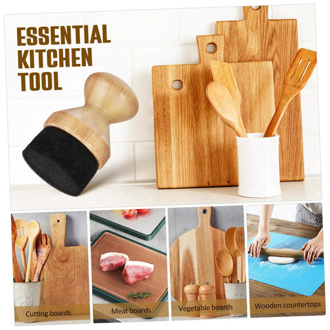 Straight Up Premium Wax Applicator For Cutting Boards Durable Bristle Brush For Mineral Oil Wood Polish Compact Kitchen Tool That Really Delivers The Goods You Need with wooden cutting boards.
