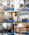 Crazy Bright 5000 Lumen LED Light Bulbs 300W Equivalent Daylight 5000K E26 A19 Non Dimmable Long Lasting in various settings
