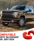 Chevy Silverado 1500 Tow Hook Covers 2 Pack Front Hitch Covers Red Durable Protector Caps For 2007 To 2024 Silverado 1500