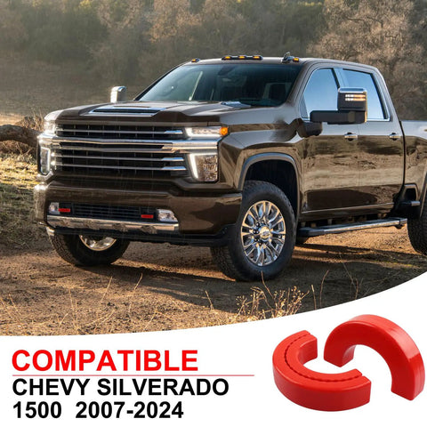 Chevy Silverado 1500 Tow Hook Covers 2 Pack Front Hitch Covers Red Durable Protector Caps For 2007 To 2024 Silverado 1500