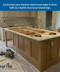 North American Solid Hard Maple Kitchen Island Leg Built Tough For Indoor Use Thirty Five And A Quarter Inches High