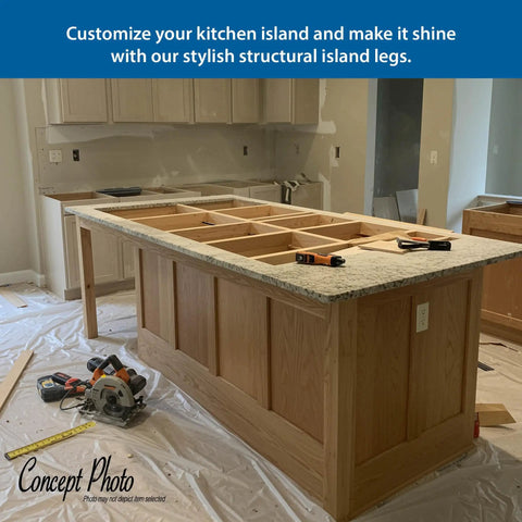 North American Solid Hard Maple Kitchen Island Leg Built Tough For Indoor Use Thirty Five And A Quarter Inches High