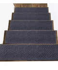 Non Slip Stair Treads 32 By 8 Inches Carpet Mats For Wooden Steps Indoor And Outdoor Grey Set Of 14 Rubber Anti Slip Rugs
