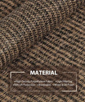 Close-up of high density polyethylene fabric for Outdoor Cordless Roller Sun Shade 6 Foot Wide By 8 Foot High Mocha