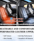Heated and cooled seats with Premium Full Seat Cover Set For Cars All Five Seats Waterproof Nappa Leather Front And Rear Car Seat Protector