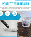 No Muss No Fuss Asbestos Sealer And Floor Primer Encapsulant Locks Down Old Mastic For Epoxies Self Leveling And Tiles Medium Grey One Gallon Rock Solid Grip with roller on flooring.