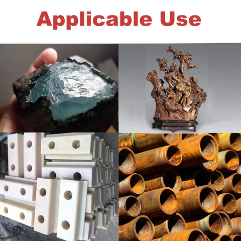 Image showing various surfaces for 10 Pack Nylon Filament Wheel And Cup Brush Set With Quarter Inch Hex Shank For Rust Removal
