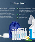 Premium Value Pack Handheld Ultrapure Instant Steam Inhaler for Sinus Relief contents