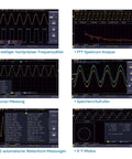 Dual Channel Digital Oscilloscope With 7 Inch TFT Screen 100MHz Bandwidth And 1GSps Sampling Rate Portable Pro Kit SDS210 display