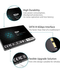 256GB 2.5 Inch SATA III SSD With 3D NAND A55 SLC Cache For Rocket Fast Boots Snappy Multitasking Ultrabook Ready Performance Upgrade Perfect For Gaming Rigs Creative Pros And Daily Drivers Seeking Longer Lifespan, black 7mm slim drive