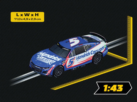 NASCAR Camaro Next Gen ZL1 Slot Car 1 43 Scale Analog Racing Vehicle for GO Slot Car Track Sets with Hendrick Motorsports Kyle Larson No 5