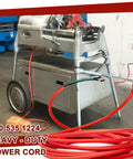 14 Feet 14 Gauge Heavy Duty Power Cord Replacement For Ridgid Pipe Threaders connected to a pipe threading machine.