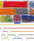 840 Pcs Breadboard Jumper Wires Kit With 14 Lengths Pre Stripped And Pre Formed Right Angles Solderless Flexible Cables in box