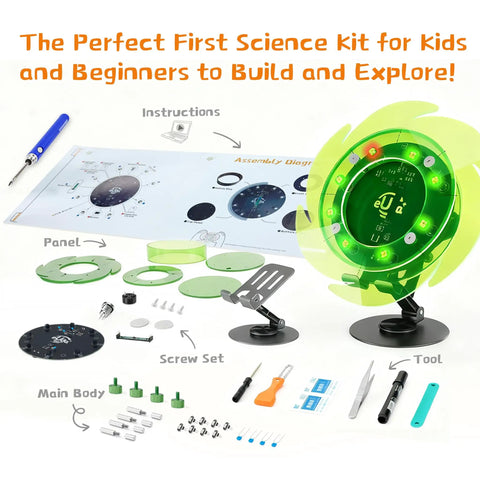 STEM Interactive Hands-On Lucky Wheel Craft Kit For Teens And Beginners, build-your-own prize wheel with parts and tools