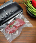 Bang For Your Buck Vacuum Sealer Bags Rolls 4 Pack 11 Inch By 25 Feet Compatible With FoodSaver in use with red meat inside
