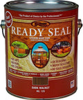 All In One Exterior Wood Stain And Waterproofing Sealant For Decks And Fences In Dark Walnut With UV Protection 1 Gallon can