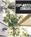 Winch Kit For Rectangle And Square Sun Shade Sails Canopy With Easy Tensioning And 316 Stainless Steel Hardware And Cables Universal Fit