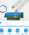100FT 1.6MM Stainless Steel Conveyor Belt Threading Pins With Durable Rubber Coating For U1 Systems, Hinge Connector Wire Pins shown with blue coating and connecting materials.