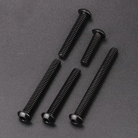 50 Pack 10-32 X 1 Inch Button Head Socket Cap Screws Stainless Steel 304 Allen Hex Drive, black coated quick access for DIY.
