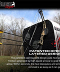 GenZ XL 20 Inch Youth Archery Target For Beginners Up To 40 Lb Bows, easy arrow removal, open layer design with bow and arrows