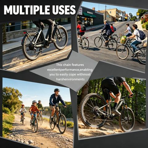 All In One Bike Chain Kit With 126 Links For 6/7/8 Speed Chains, Built In Chain Tool for diverse cycling conditions