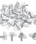 Heavy Duty Clear Shelf Pin Pegs 3mm With Solid Zinc Steel Core 30 Pack adjustable brackets for home organization