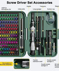 Huge 132 In 1 Precision Screwdriver Set With Magnetic Bits For Electronics And Bike Fixes High Hardness Drivers Plus Storage Case Totally Nailed It open case with 108-piece bits, handle, tweezers and accessories