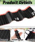 Unrolled 2 Pack 53 Inch Fish Ruler Measuring Tape With Bump Board Waterproof Fishing Tool featuring clear markings and rollable design