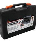 Model M208 3,688 Ft-Lbs Torque Multiplier Wrench With 1-Inch Drive case with handle, lug nut tool set visible on label.