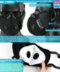 Cross Back Dust Mask With Six Activated Carbon Filters For Woodworking Construction Sanding Gardening And Sawing Reusable Breathable Comfy Safety Gear