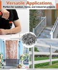 Heavy Duty White Cabinet Screws Bulk Pack Number Nine By One Three Quarter Inches Wood Fasteners For House Makeovers And Furniture Builds Approximately Two Forty Pieces with various applications