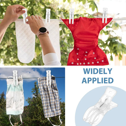 Transparent Balloon Arch Clips 3.5 Inch Heavy Duty Spring Clamps Pack Of 40 for hanging laundry outdoors