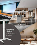 Adjustable Rolling Laptop Desk With Wheels For Home Office Or Classroom Sit Stand Cart On The Go Mobility, versatile design