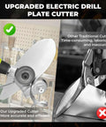 Comparison of Titanium Drill Nibbler Sheet Metal Cutting Tool Kit with traditional cutter