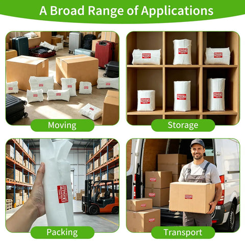 500 Pack Dish Packing Supplies With Foam Wrap Pouches And Sheets For Moving Dope Set Of Assorted Sizes shown for moving, storage, packing, transport