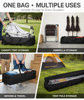 Massive 100 L Extra Large Duffle Bag For Camping And Travel Heavy Duty Waterproof Gear Carrier with various outdoor gear.
