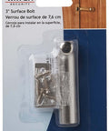 Security Slide Latch Door Lock Bolt 3 Inch Heavy Duty Hardware For Flush Or Recessed Doors And Gates Satin Nickel Finish 1 Pack