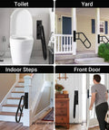 Tough As Nails U Shape Handrails For Outdoor Steps And Deck Wall Mount Grab Bar For Elderly Safety Support Heavy Duty Stair Railing in bathroom, yard, indoor steps, and front door.