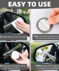 Installation steps for Two Pack 2 Inch Round Blind Spot Mirrors With Rust Resistant Frame And HD Real Glass For Cars SUVs