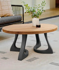 Industrial Steel Coffee Table Legs 16 Inch High, Set of 2, Handmade Modern Farmhouse Table Supports with Nature-Inspired Curves