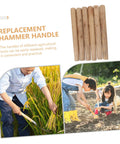 Six Pack Hardwood Tool Handles Replacement Grips For Shovel Hoe Sickle Axe And Hammer Ergonomic Comfort Grip for gardening use