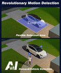 Image showing AI human and vehicle detection capabilities of 5 In 1 8 Channel Hybrid Security DVR With H265 Plus, Remote Access.