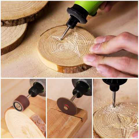 544 Piece Rotary Tool Accessories Kit DIY Friendly All In One Set With One Eighth Inch Shank Attachments used on wood