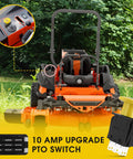 PTO Switch For Lawn Mower Clutch Upgrade 10 Amp Waterproof Dustproof IP65 Heavy Duty Yellow Built Tough For Bad Boy Mowers