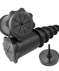 Heavy Duty Ground Stakes Torch Stand For Outdoor Tiki Torches, Freestanding Spike Bases, durable polycarbonate design, two pack